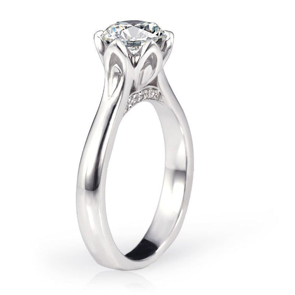 Elegant Tulip Bud Setting Ring