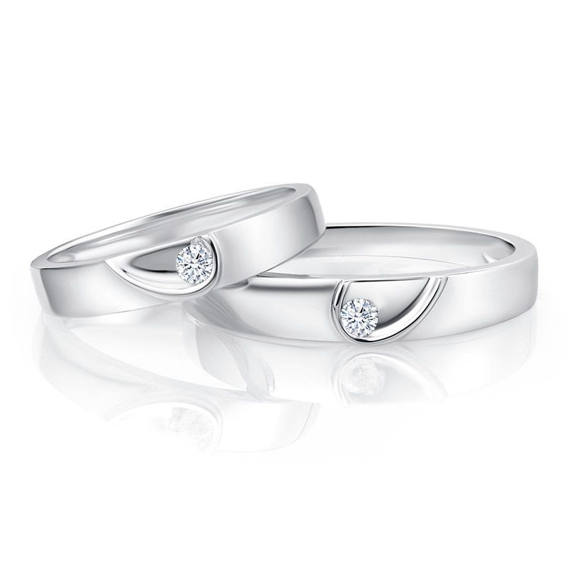 Half Heart Couple Ring Matching Promise Rings Valentine, Titanium Steel Half  Peach Heart-shaped Couple Ring | Fruugo KR