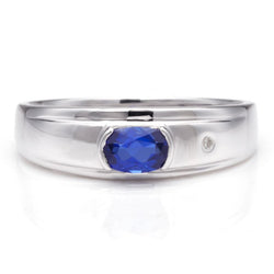 Sapphire Wedding Band For Him