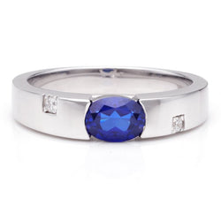 Sapphire 925 Sterling Silver Promise For Him
