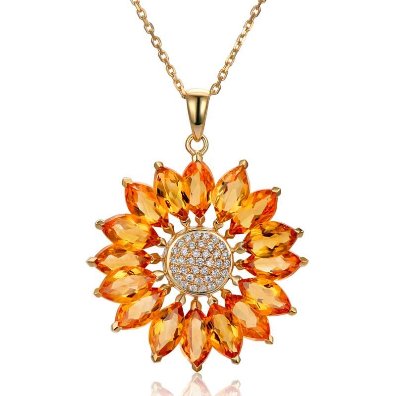 Sunflowers Shine Women's Necklace