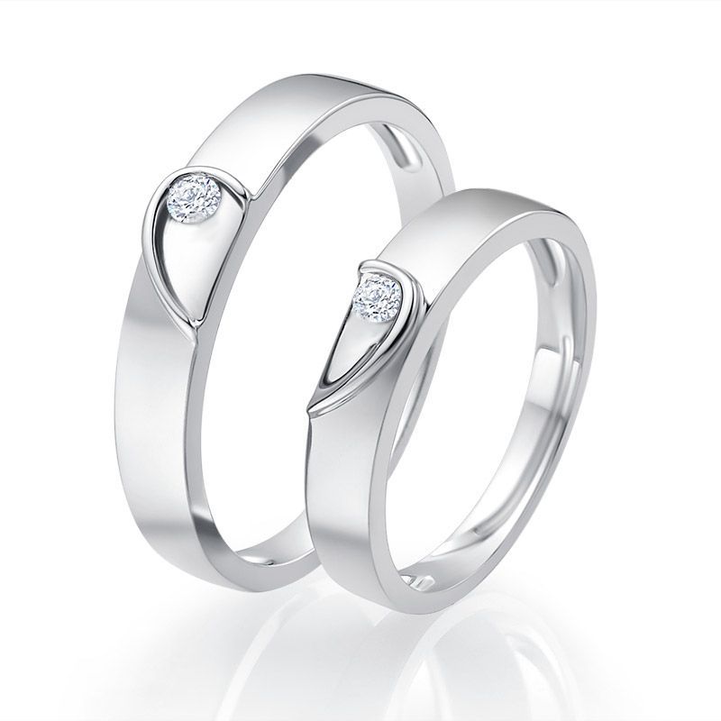 Matching Heart Couple Rings | Engraved Ring Set | His and Hers Ring | –  IfShe UK
