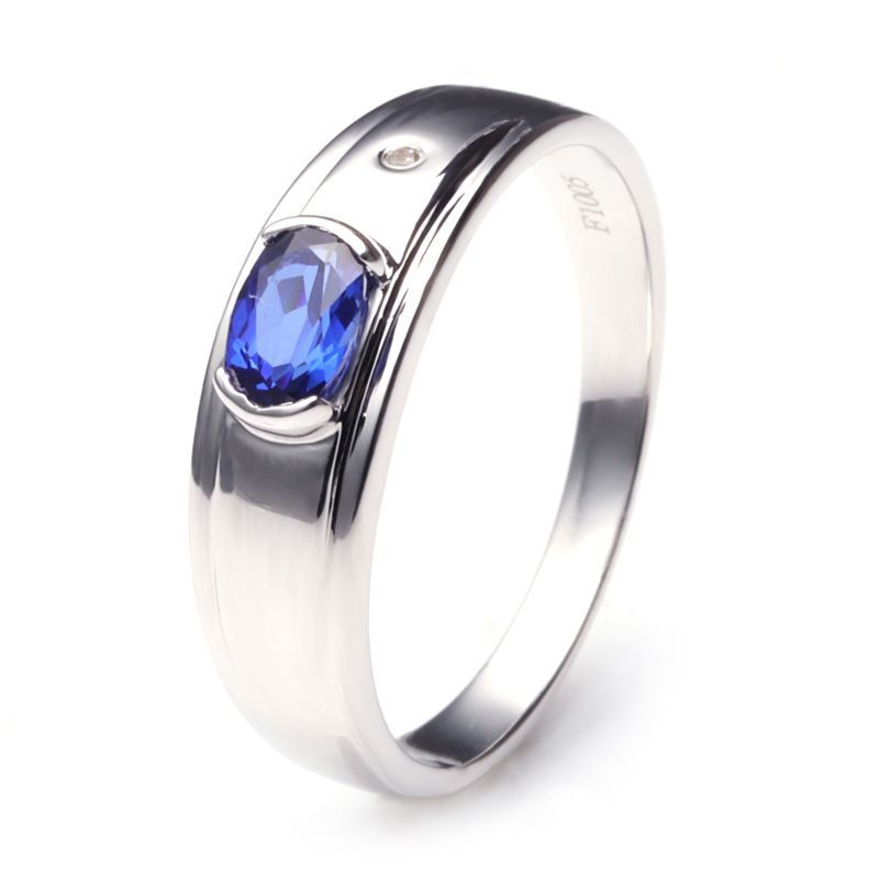 Sapphire Wedding Band For Him