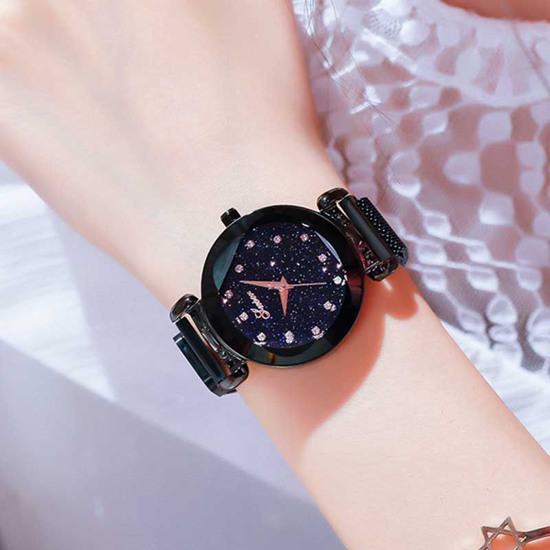 New Fashion Galaxy Watch with Sparkling Stones