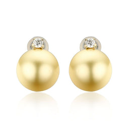 14K Rose Gold Simple Fashion Stud Earrings For Women's