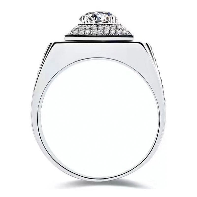 Domineering Wide Shank Wedding Band For Him