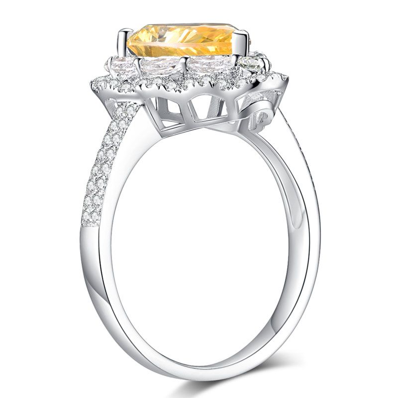 Luxury Pear Cut Double Halo Ring