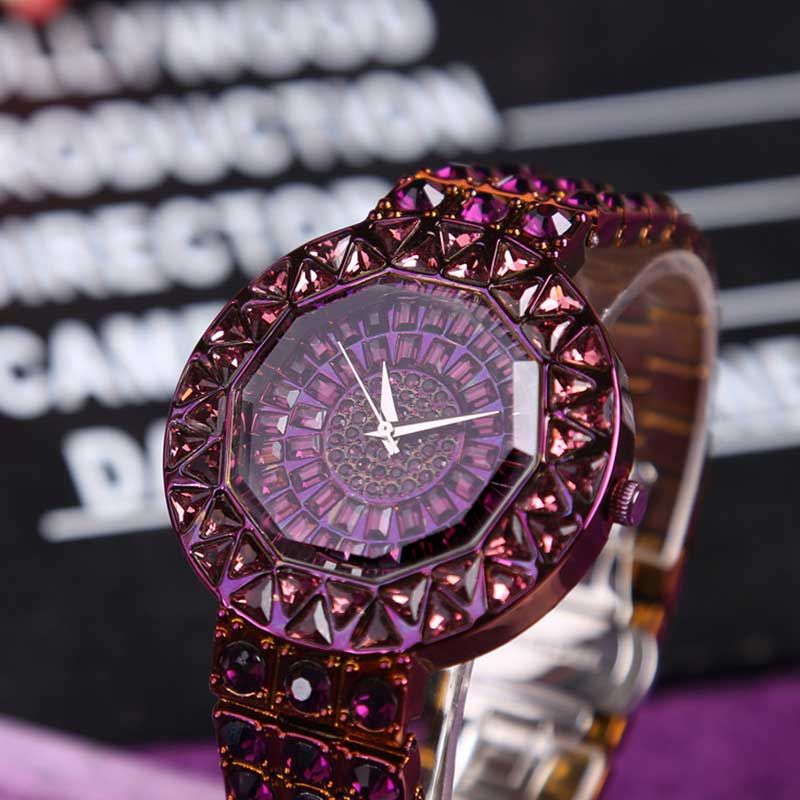 Mermaid Fully Studded With Crystals And Diamonds Fashion Watches