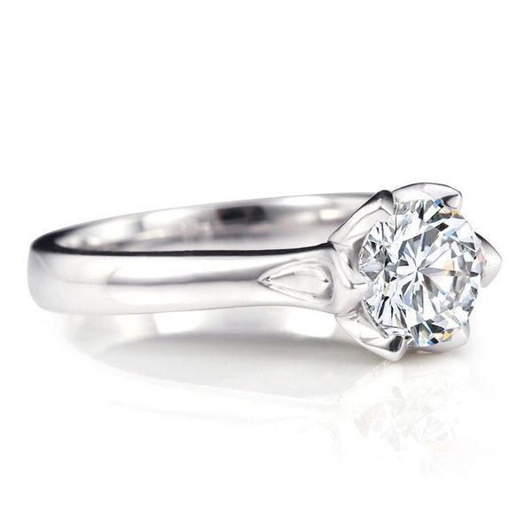 Elegant Tulip Bud Setting Ring