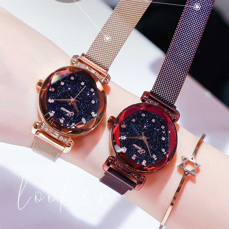 New Fashion Galaxy Watch with Sparkling Stones