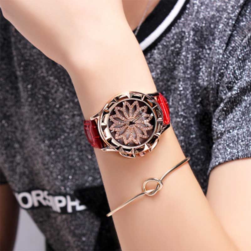 Luck Has Turned Carving Steel Bracelet Fashion Watches