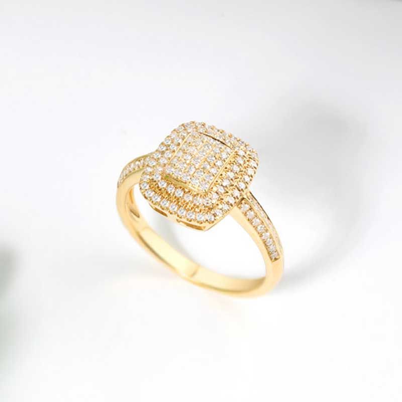 Set White Sapphire Best Engagement Ring